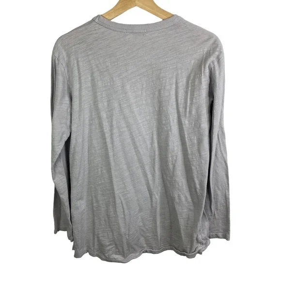 Fresh Produce Long Sleeve Tee Shirt Tunic top Gray Sz XS Cotton Casual Boxy - Picture 2 of 3